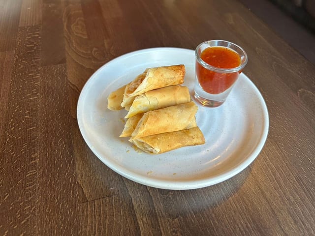 Crispy Shrimp Wraps.